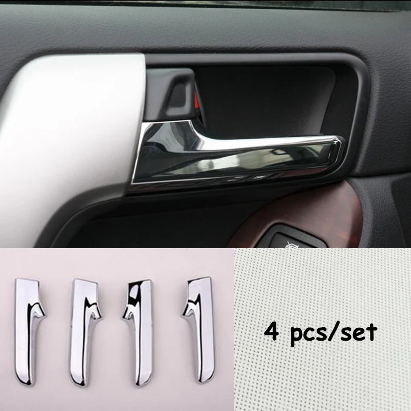 For Toyota Land Cruiser Prado 150 LC150 FJ150 2010-2017 ABS chrome car door inner handle bowl frame cover trim Accessories 4pcs