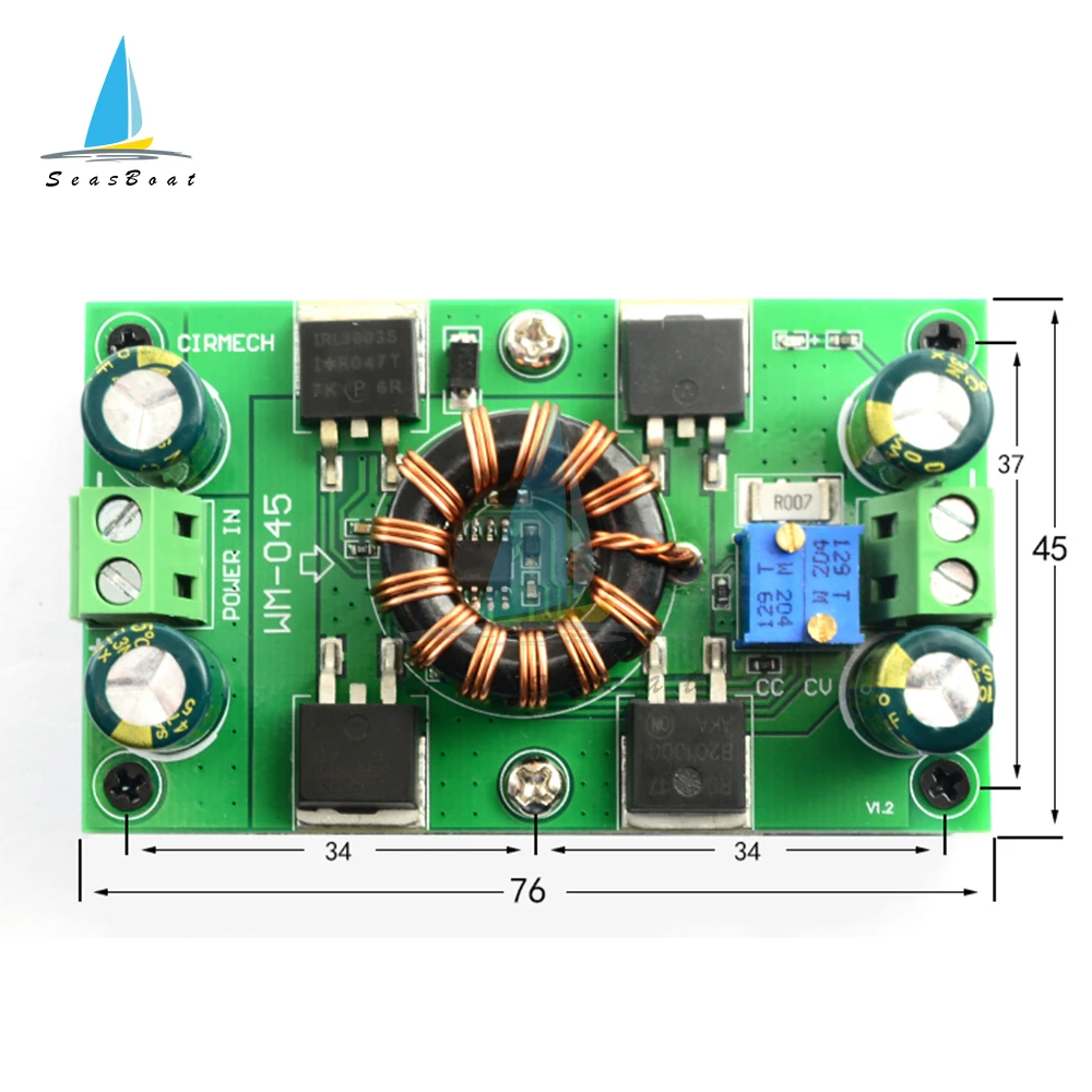 300W DC-DC Max 10A Automatic Step Up Step Down Boost Buck Converter 5V-30V to 1.25-30V Power Supply Module Voltage Regulator