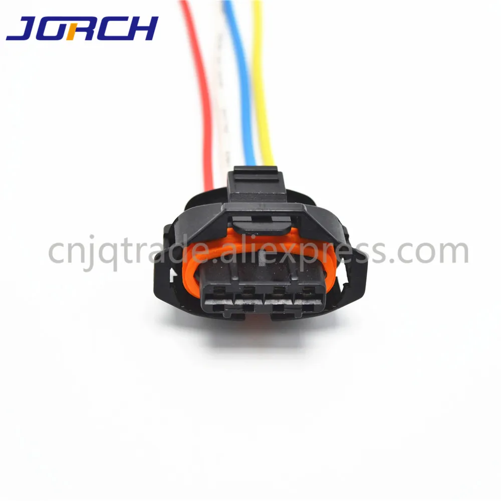 1pc 4pin automotive waterproof 3.5mm Boschs electric plug wiring harness connector with 20cm cable for Ford