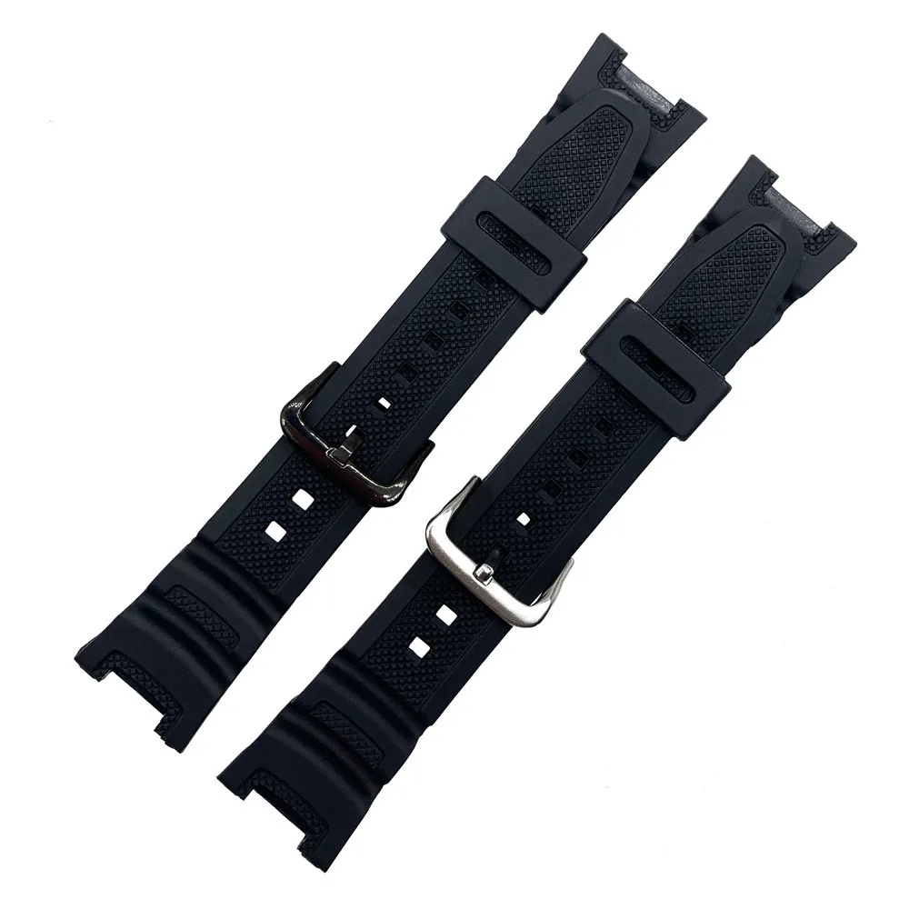 Black Silicone Rubber Watchband for Casio G-Shock SGW-100 SGW-200 Men Women Sport Waterproof Replace Watch Strap Band Bracelet