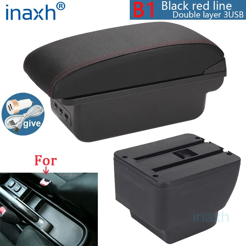 Voor MAZDA 2 Armsteun Voor MAZDA 2 Demio Auto Armsteun doos Retrofit onderdelen opbergdoos Auto Accessoires Interieur Onderdelen details