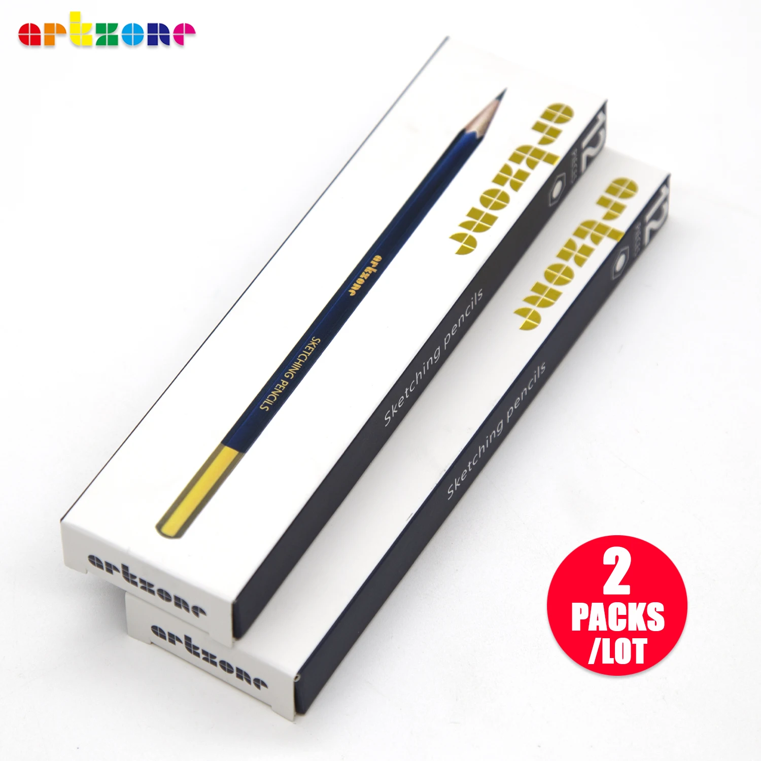 2 Packs of 12Pcs Professional Drawing Pencils 6H-12B Sketch Graphite Art Pencil Set Supplies for Artists