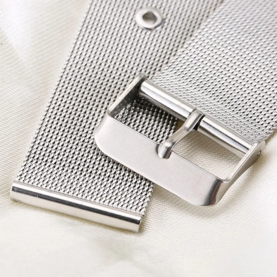 สายคล้องโลหะสแตนเลสสตีลสำหรับ Amazfit Bip/Stratos 2/GTS/GTR 42 มม.47 มม.นาฬิกาสร้อยข้อมือเงิน