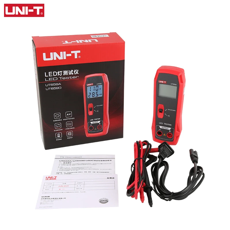 UNI-T LED Tester UT659A UT659D LED TV Backlight Tester 0-300V Output Multipurpose LED Strips Beads Measurement Instruments