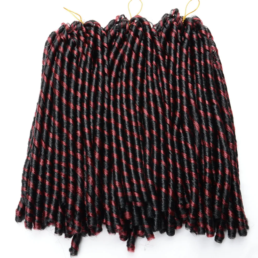 Full Star Häkelzöpfe Synthetische Haarverlängerungen Weiche Faux Locs Schwarz Braun Bug Farbe 70 G/Pack Häkelhaar für Frauen – Detail 14