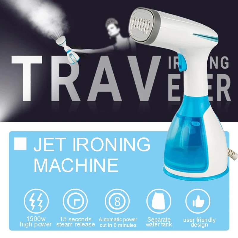 Handheld Steam Iron Garment Steamer Handheld Fabric 1500W Travel Vertical 280ml Mini Portable Home Travelling For Clothe Ironing