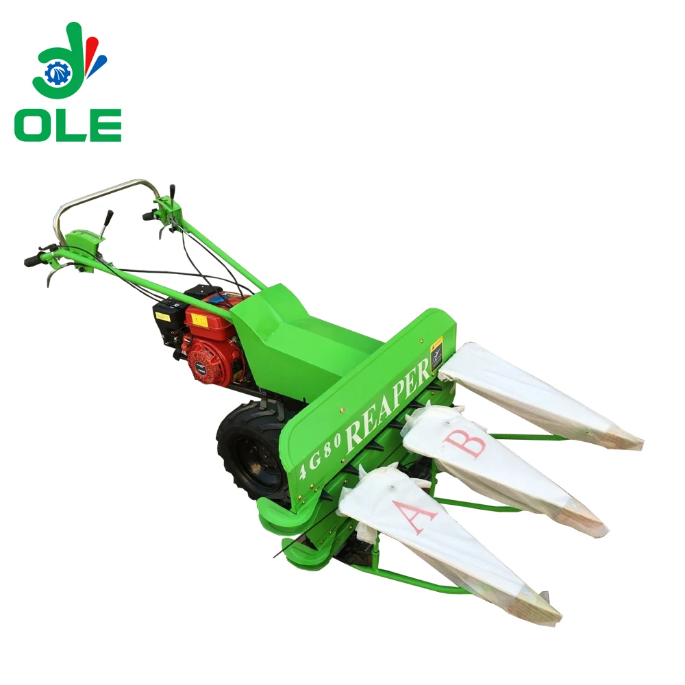 4G80 Mini Walking Tractor Rice Reaper Portable Wheat And Rice Reaper Machine