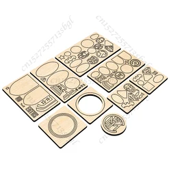 Team badge and cartoon badge cutting dies Wooden Dies Suitable for Common Die Cutting Machines on the Market