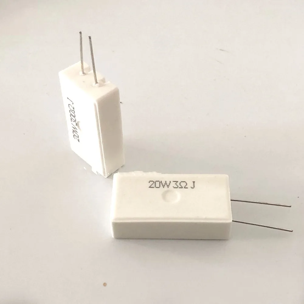 10 PCS RX27- 20W SQM Vertical Cement Resistor resistance 0.33R 0.5R 1R 2.2R 3R 4.7R 5R 6.8R 8R 10R 12R 15R 20R 22R 30R 33R 39R 4