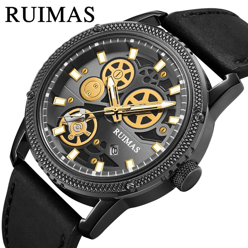 

Ruimas Original New Men's WristWatches Fashion Quartz Male Top Brand Luxury Sports Military Watch Men Clock Relogio Masculino