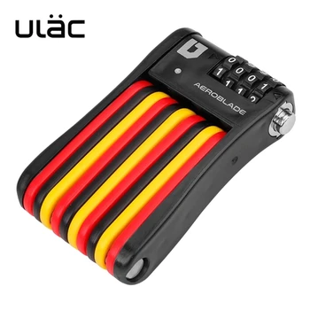 ULAC 접이식 자전거 자물쇠 자전거 암호 자물쇠 도둑 방지 자물쇠 자전거 자물쇠 스쿠터 자물쇠 휴대용 MTB 자전거 케이블 자물쇠 