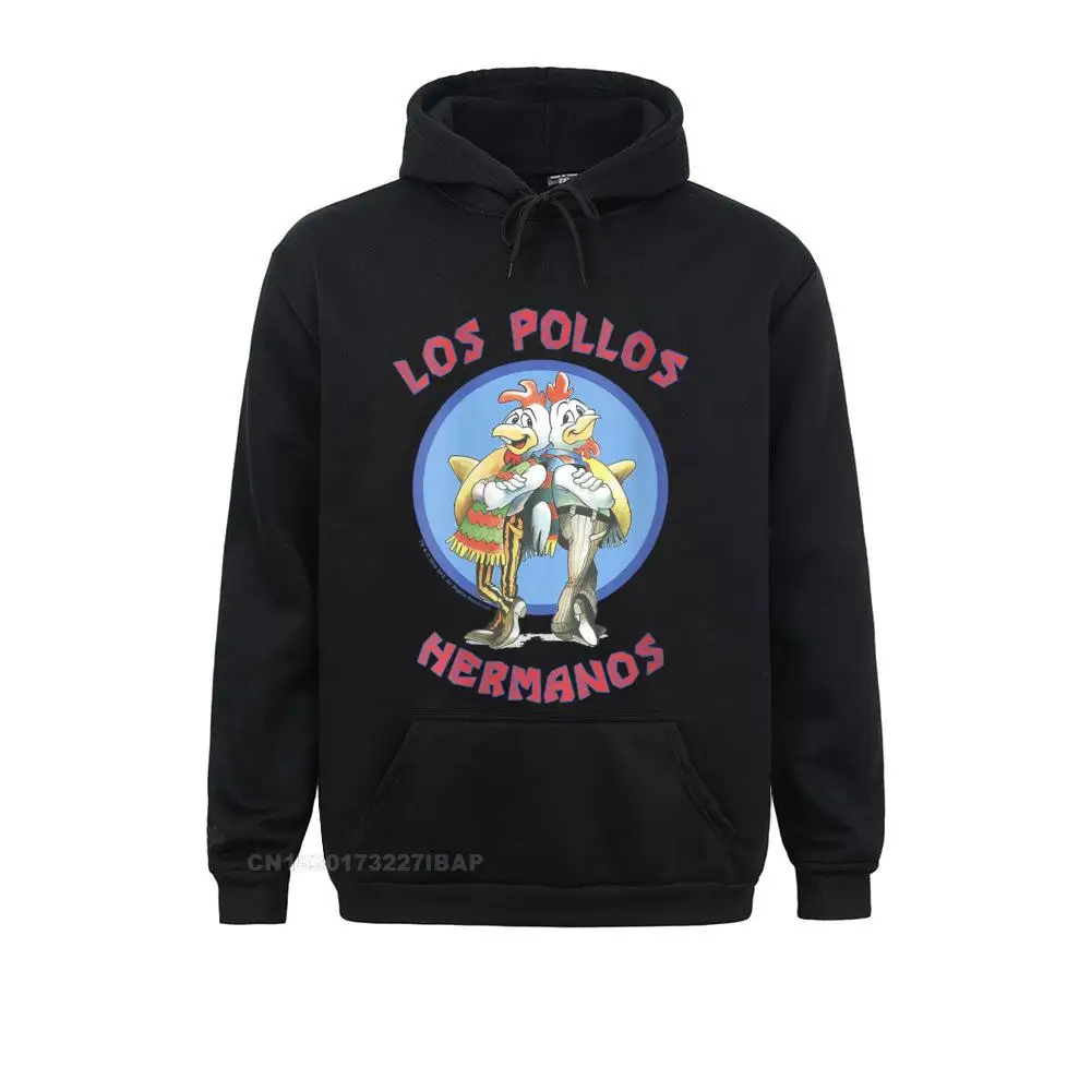 Womens Breaking Bad Los Pollos Hermanos Back To Back Portrait Logo O-Neck Hoodie Hoodies Sportswears Fashion Printed Sweatshirts