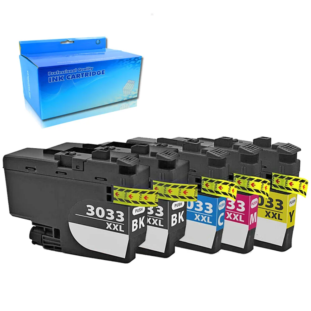 

5PK совместимый с brother LC3033 CMYK чернильные картриджи MFC-J995DW MFC-J995DW