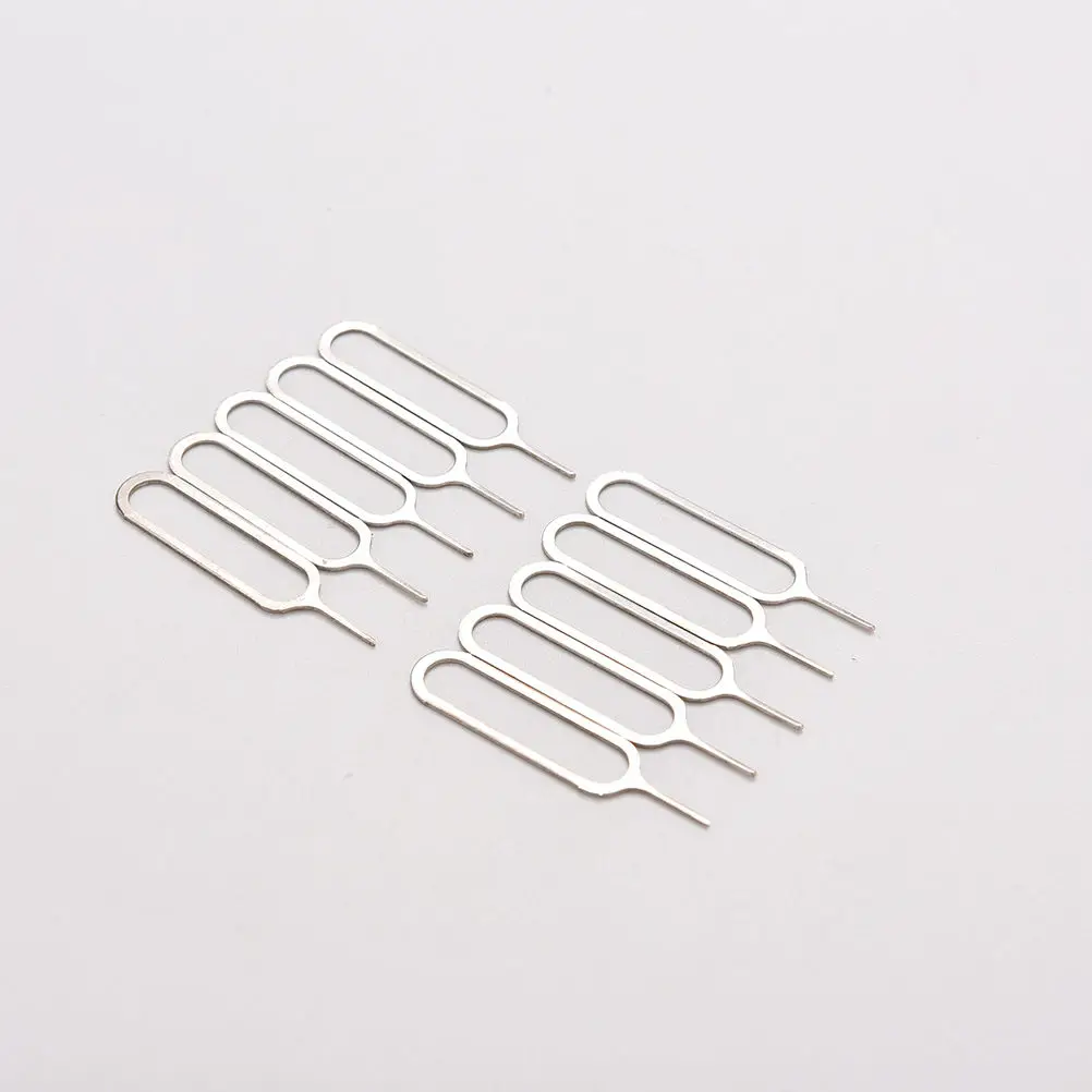 10Pcs Sim Card Tray Removal Eject Pin Universele Sim Kaart Lade Pin Remover Eject Pin Naald Telefoon Tool Voor iphone Samsung Huawei