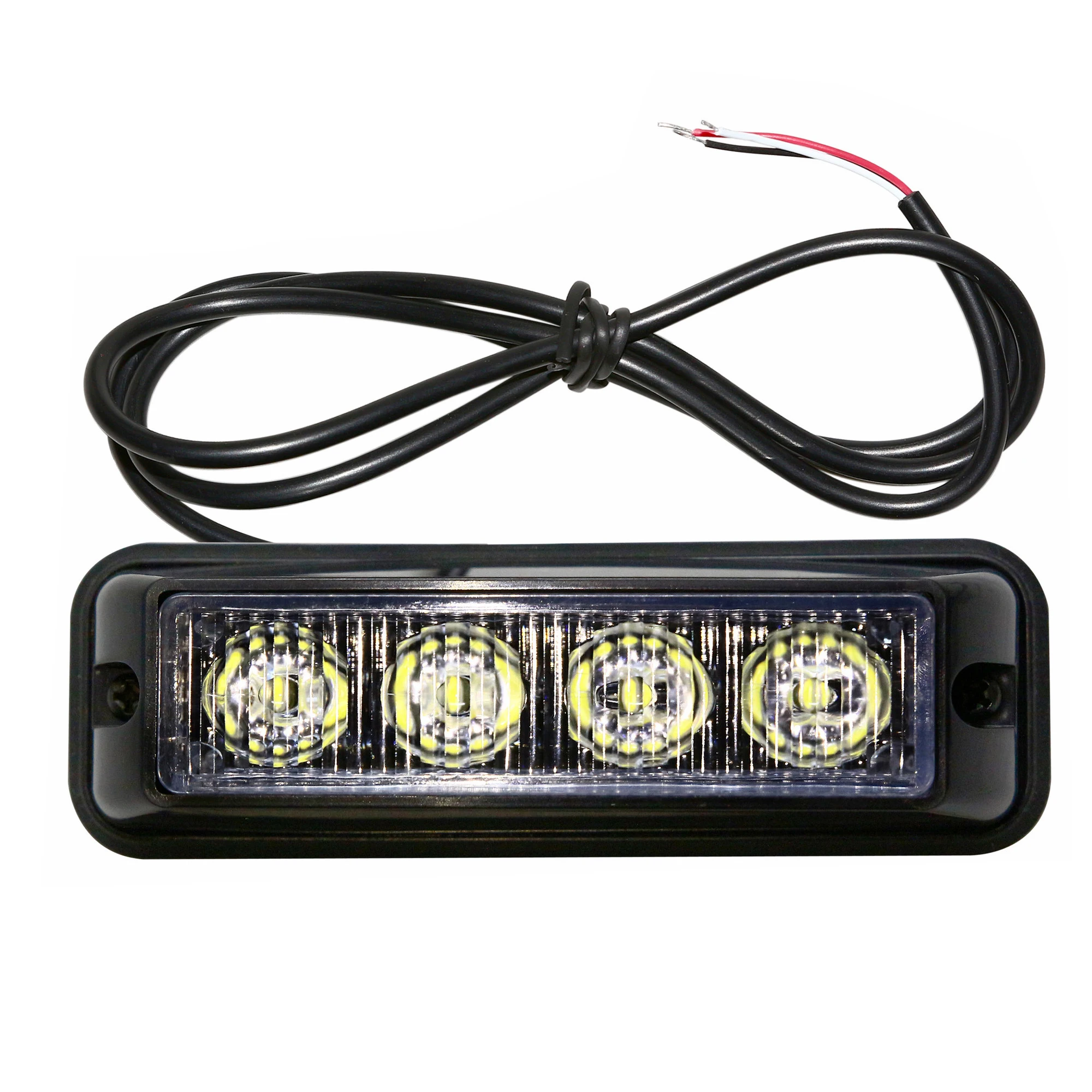 2pcs 4LED 6LED Warning Flashing Light Bar Car Strobe Lights Hazard Beacon Emergency flash lamp Universal 12V 24V Vehicle Truck