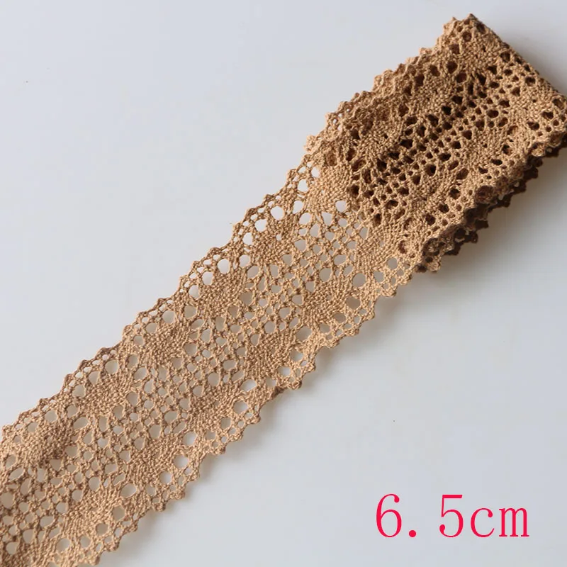 10CM 1 yards high quality yellow lace cotton lace sewing Home Furnishing garment accessories DIY material