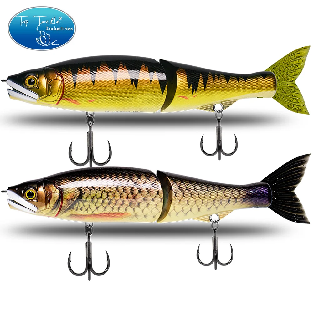 CF LURE 11.9/13.2inchWobbler Jointed Fishing Lures Hard Glide Bait Soft Tail Float Slide Swimbait Bass Fishing Tackle