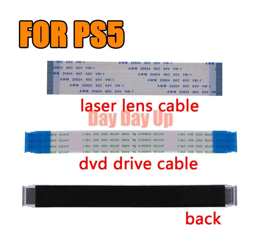 1PCS Replacement For Playstation 5 Console 40pin Laser Lens Ribbon Cable For Sony PS5 Controller 24PIN Dvd Drive Flex Cable