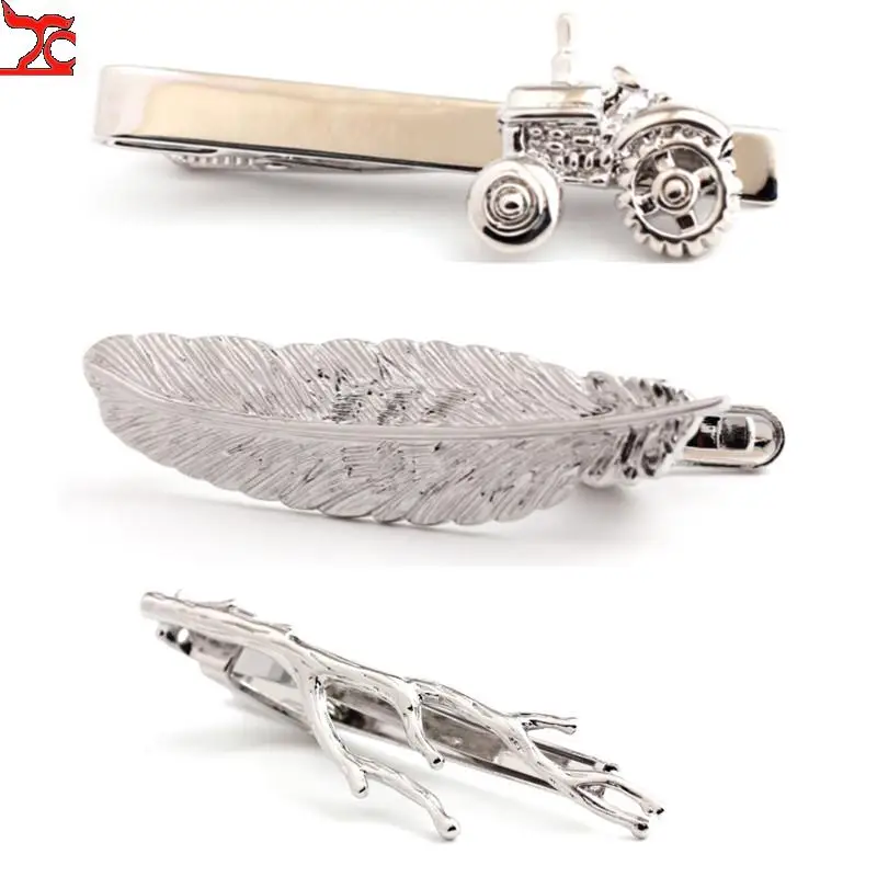 Luxury Casual Shirt Tie Clips for Men Carved Exquisite Cufflinks Anchor Branch Car Style Sr Color Mens Tie Bar Pinch Clip