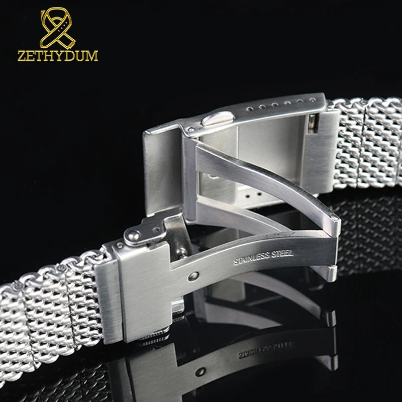 22mm High quality Milan mesh stainless steel bracelet for breitling for Citizen Blue Angel Second Generation Watch strap