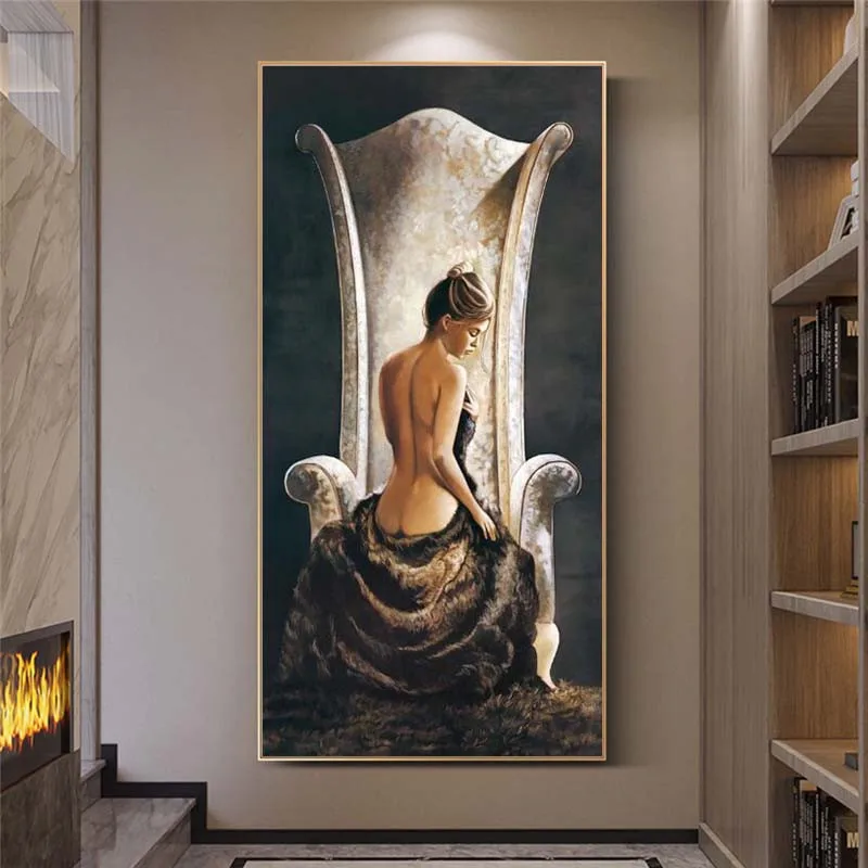 DIY AB diamond painting fashion sexy girl new hot porch landscape diamond cross stitch full diamond home decoration gift