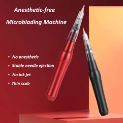1set No Anesthetic Microblading Machine Pen with Needles Digital Tattoo Gun Machine for Semi Permanent Makeup Tattoo Eyebrow Lip