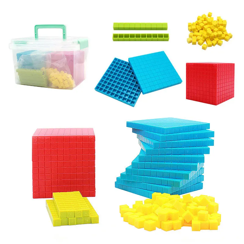 Montessori Decimal Group Mathematics Cube Educational Toy Teaching Aids Learning Decimal Group Early Education Teaching Aids Toy