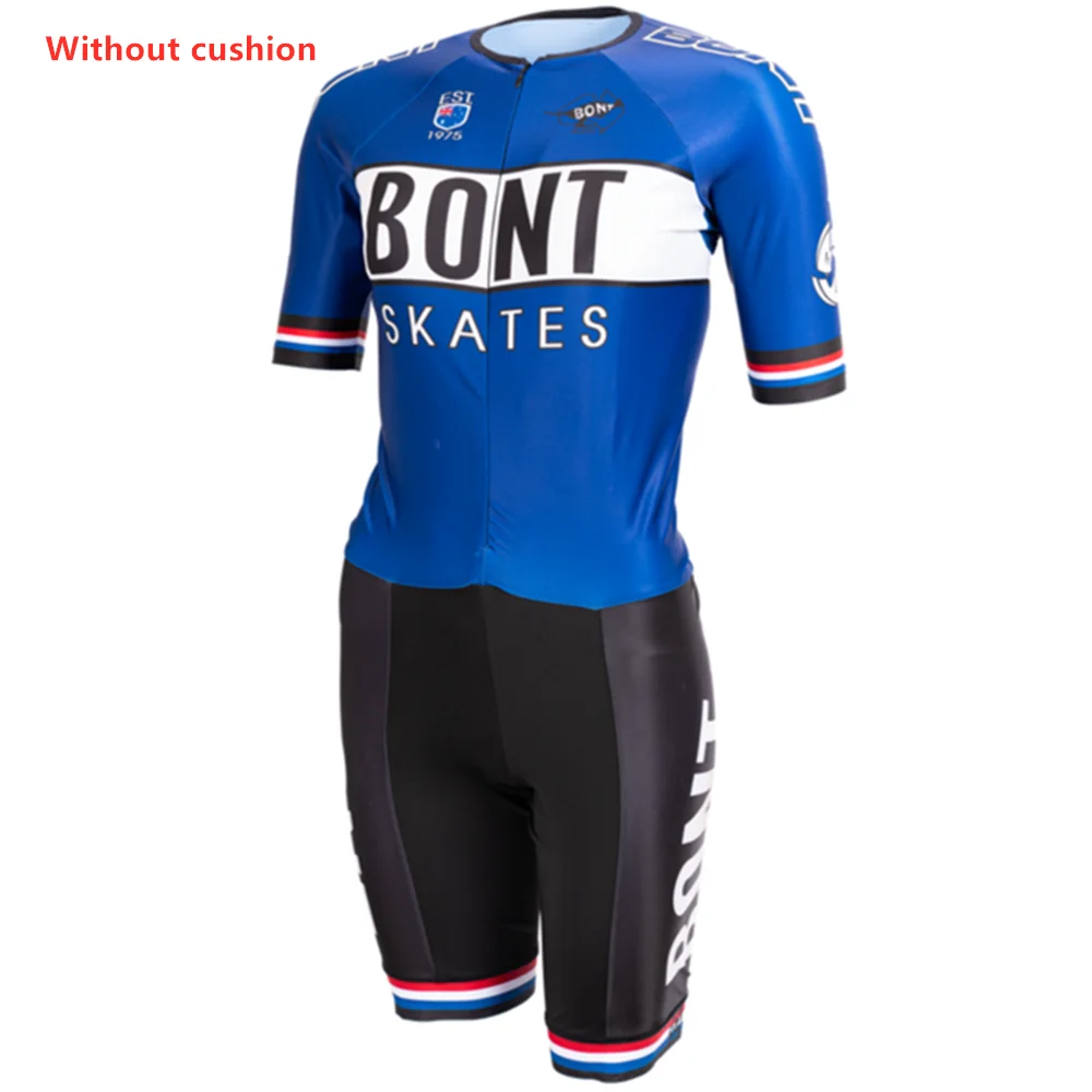 Triathlon bont Suit Men‘s Short Sleeve Cycling Jersey Set Skinsuit Jumpsuit Maillot Cycling Roupa De Ciclismo Conjunto Bretelle