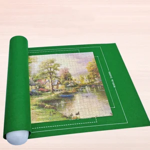 حصيرة اللغز شعرت الأسطوانة حصيرة لعبة حصيرة الألغاز بطانية لما يصل إلى 3000 قطعة ملحقات الألغاز المحمولة حقيبة تخزين السفر أفضل 8 أحجية بانوراما مبيعا 30000 قطعة - No8