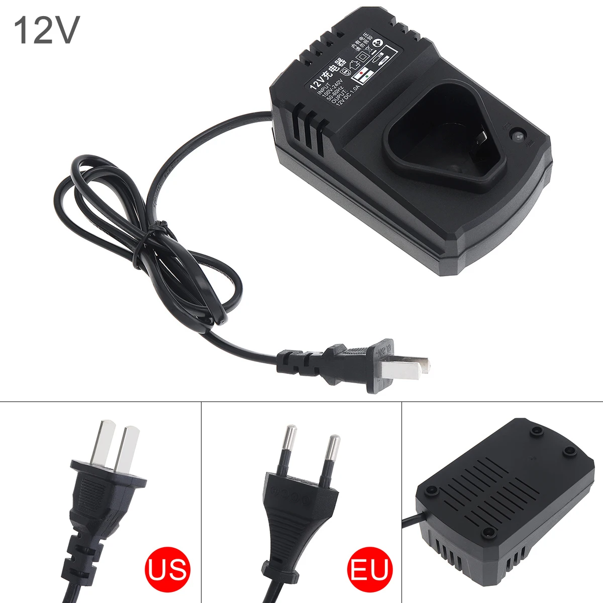 

12V DC Portable Multifunction Li-ion Rechargeable Adapter Support 100-240V Power Source for Lithium Electrical Drill/Screwdriver