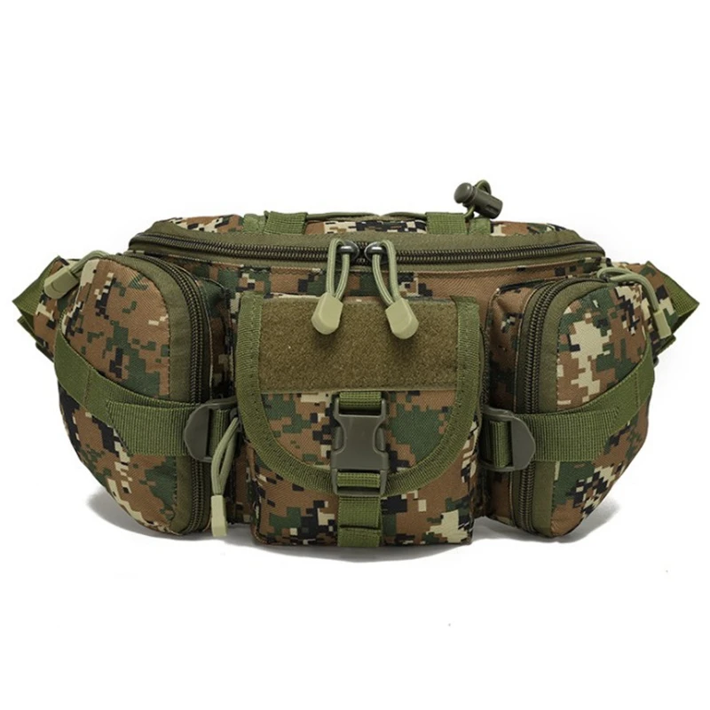 Tactical Fanny Pack Military Waist Bag Pack Utility Hip Pack Bag with Adjustable Strap Waterproof for Outdoors Fishing Cycling