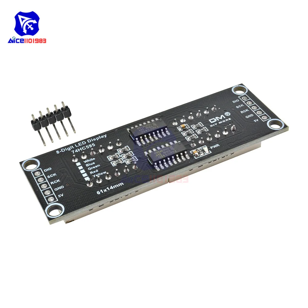Diymore 74HC595 0.36 Inch 8 Bits Digitale Led Display 7 Segment Led Module 5 Kleur Beschikbaar Voor Arduino