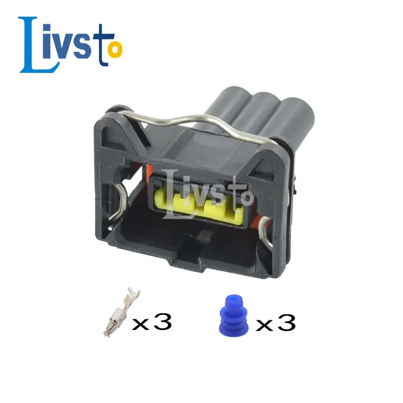 1 Set 3 Pin 85205-1 Power Junior Timer Kit Terminals Boot Wire Electrical Sensor Oxygen Connector Idle Motor Socket