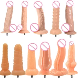 ROUGH BEAST Realistic Big Dildo for Sex Machine Silicone Flesh Dick  Quick Plug/Vac-u-Lock Sex Attachment Adult Masturbation