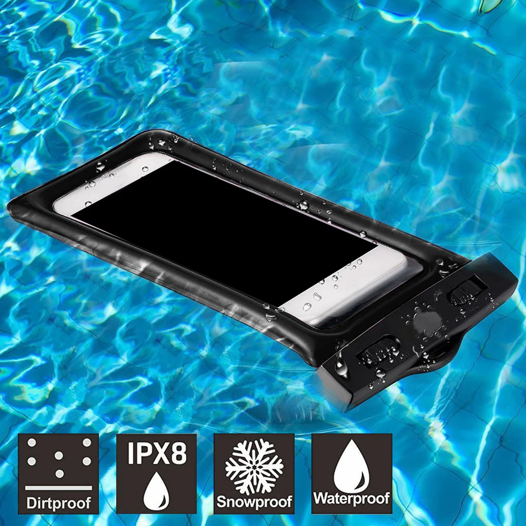 Waterproof Mobile Phone Bag Case Swimming Pool Floating Air Bag Design Neck Strap Universal 6 Inches Phones Diving Equpment Set