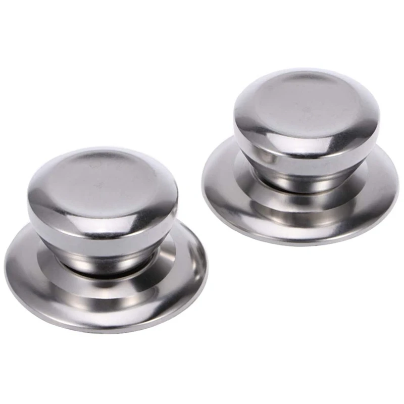 

Hot Sale 2Pcs Pot Lid Knobs Pot Lid Cover Knob Handle Universal Kitchen Cookware Lid Replacement