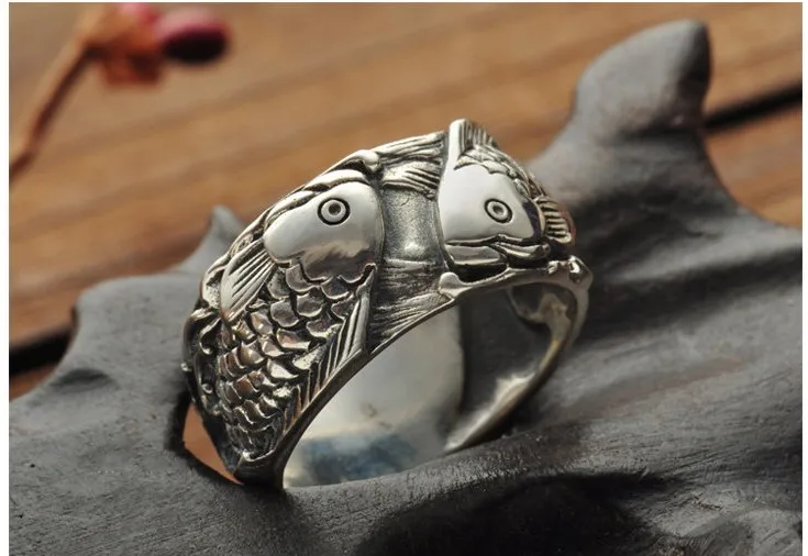 100%925silver jewelry handmade Vintage  Mens Ring