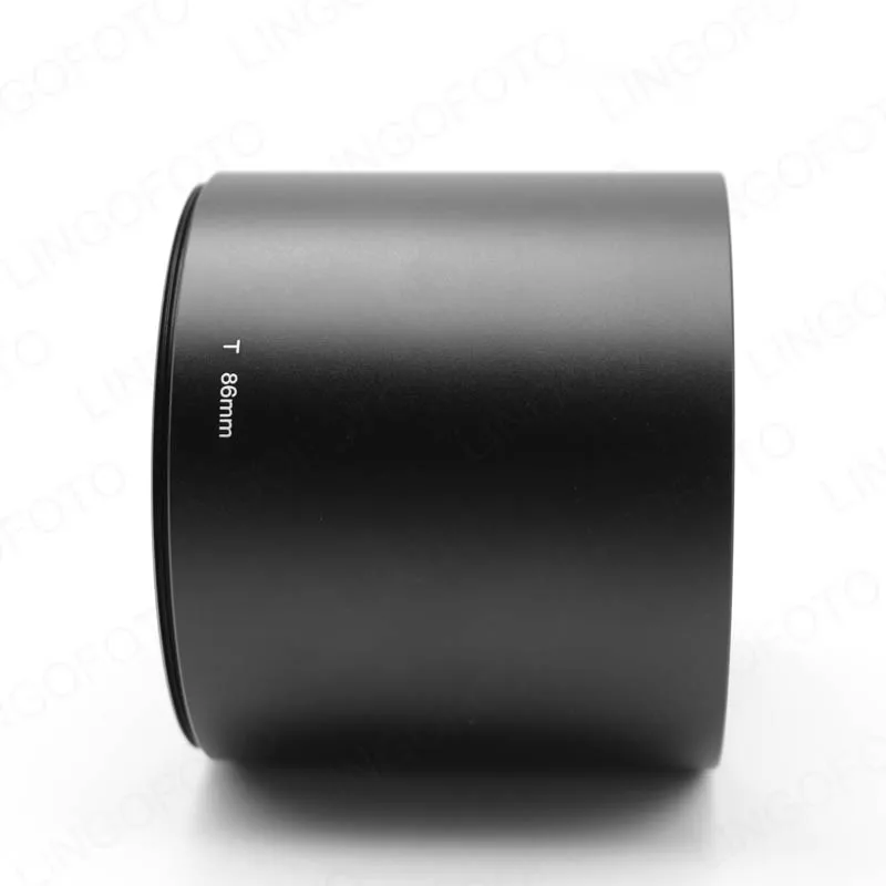 Telephoto Lens Metal Straight Lens Hood 58mm 62mm 67mm 72mm 77mm 82mm 86mm 95mm 105mm with Filter Front Thread length 78mm