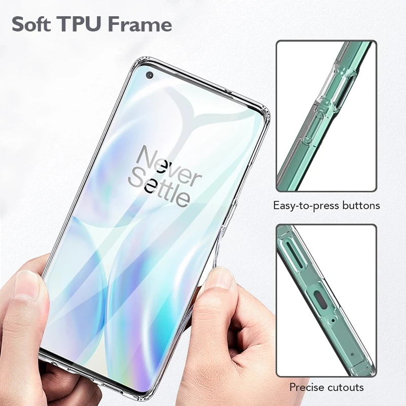 حافظات هاتف شفافة لهاتف OPPO Oneplus 11 10 7 6T 8 9 Pro حافظة من السيليكون المقاوم للصدمات لهاتف Oneplus 7T 6 Pro غطاء خلفي ناعم #3