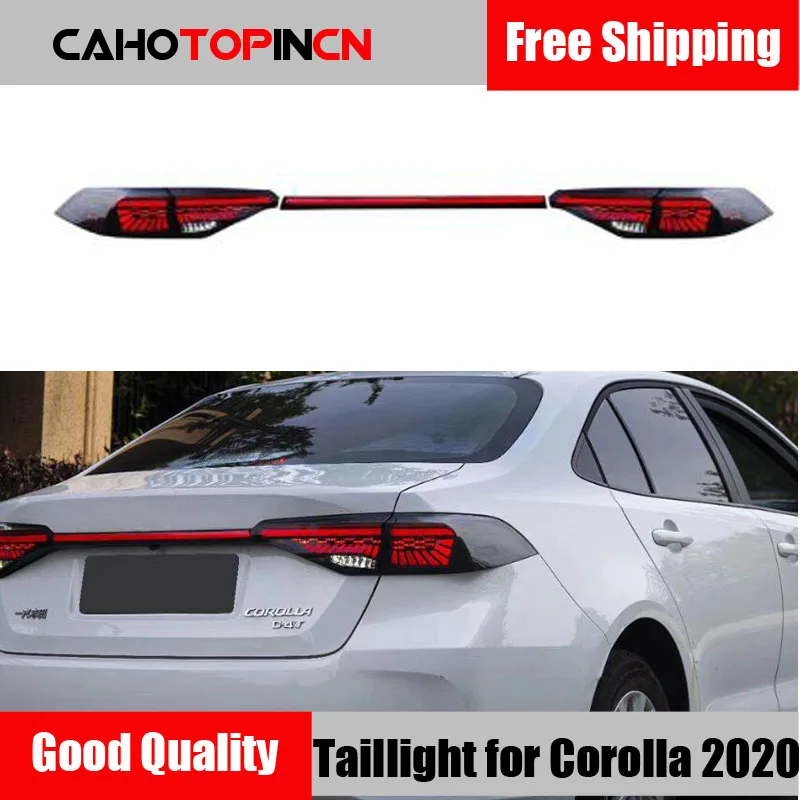 

2Pcs LED Taillight For Toyota Corolla SE E210 2019 2020 Tail Lights Rear Lamp DRL + Dynamic Turn Signal + Reverse + Brake