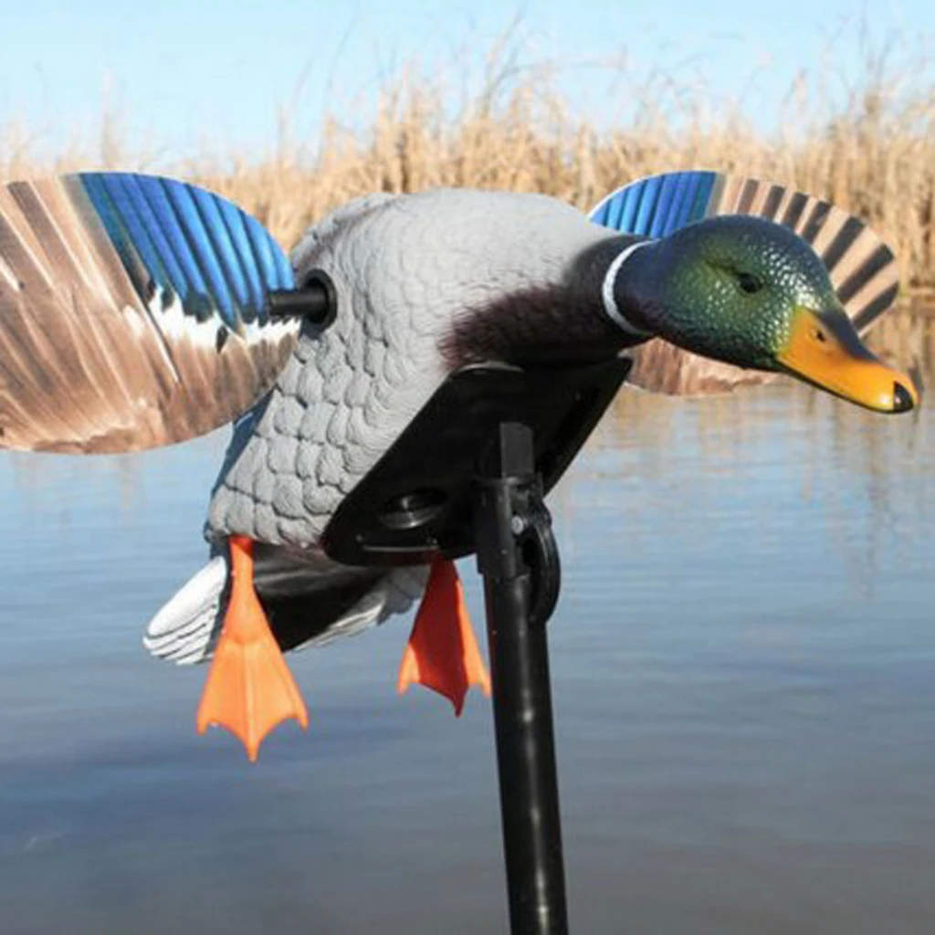 1 Piece Electric Flying Duck Decoy Realistic Full Body 3d Flyer Deck Hunting Prop Garden Pond Decor Flying Mallard Drake Decoy