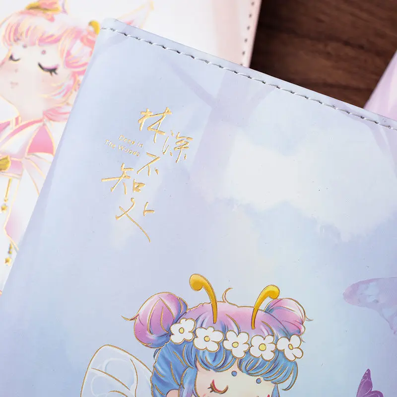 96 Page Cute Notebook Magnetic Buckle Color Page Student Manual Ledger Notepad Diary Book Office Accessories  Student Planner