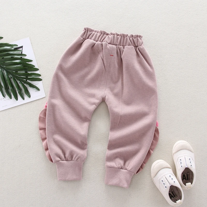 IENENS Baby Toddler Girls Full Pants Trousers Clothes Kids Children Girl Casual Clothing Spring Autumn Infant Cotton Bottoms