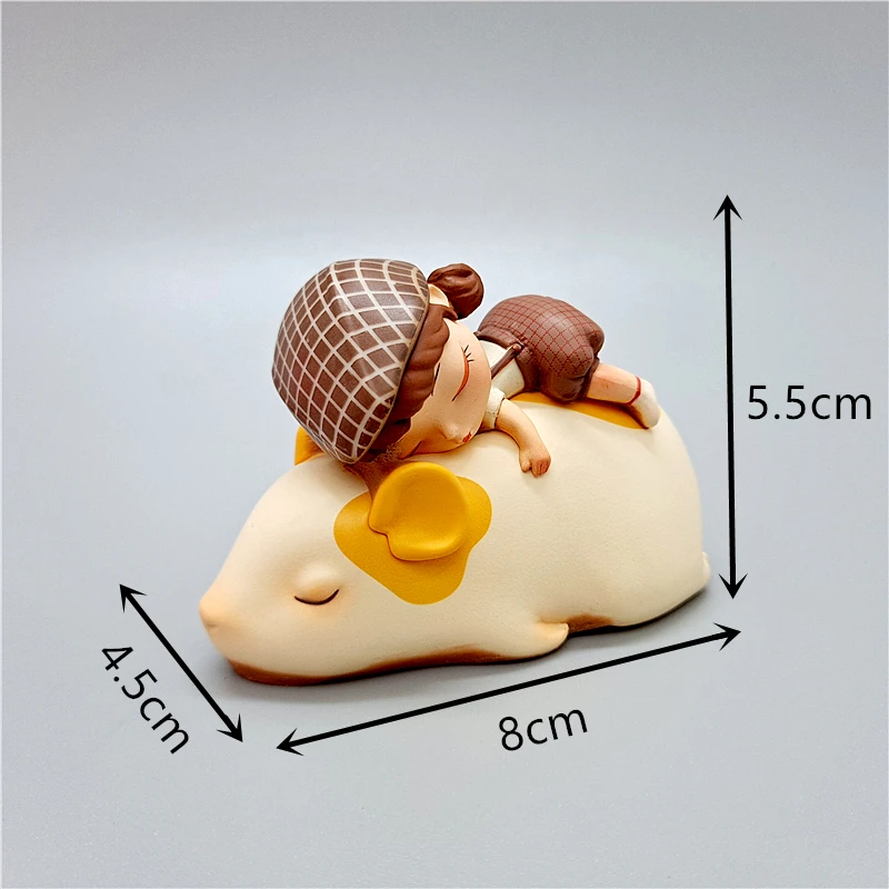 3D silicone mold cute child riding mouse plaster candle concrete crystal glue tool DIY handmade handicraft ornaments