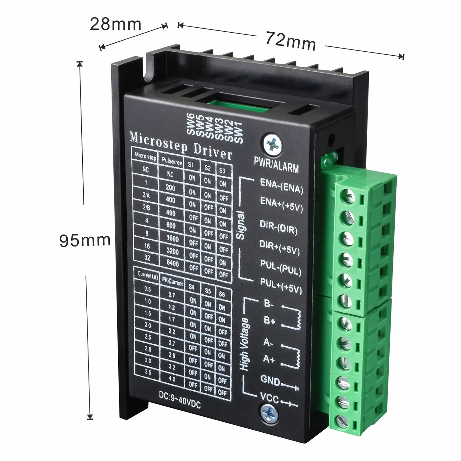 High Quality Stepper Motor Controller TB6600 Upgraded Version 32 Segments 4A 40V 57/86 Stepper Motor Driver For Control Motor