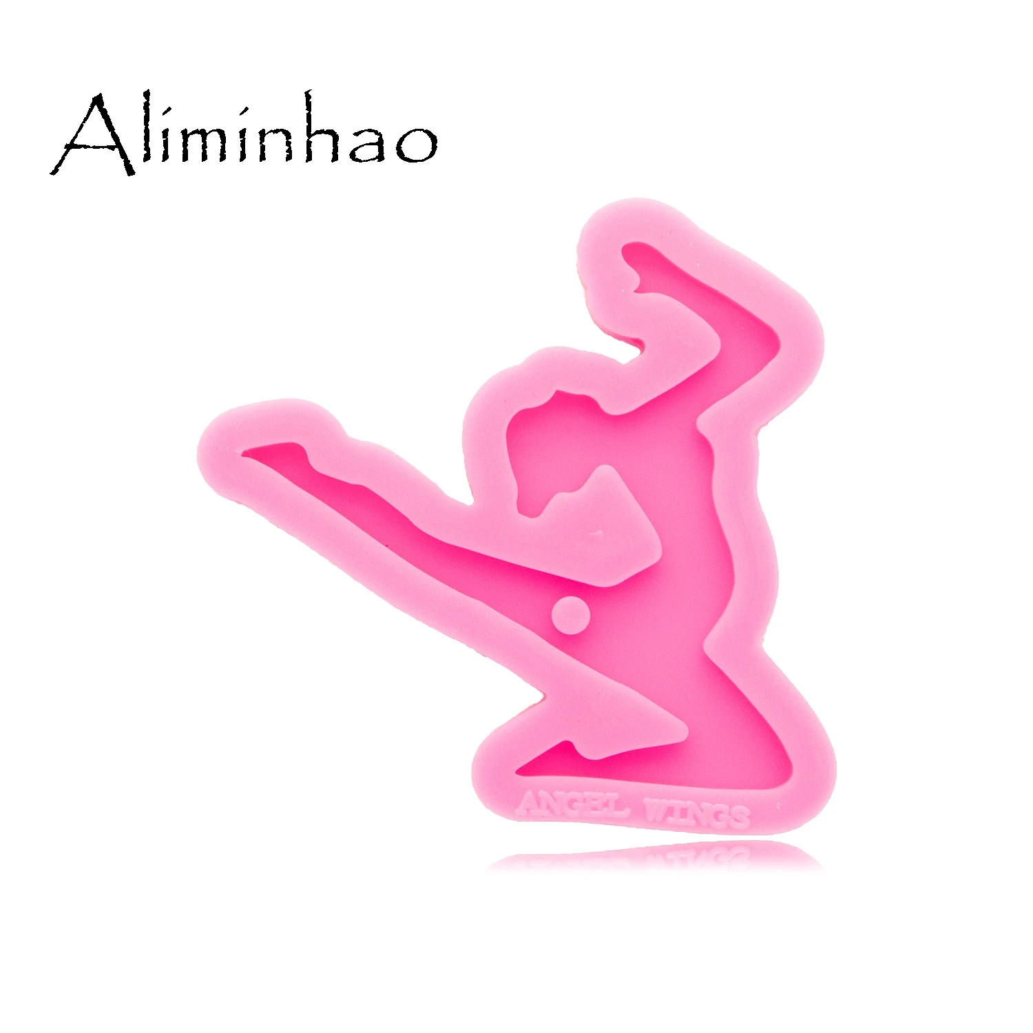 DY0642 Super Glossy Dancing girl Keychain Silicone Mold Epoxy Craft Resin Molds DIY Handmade Polymer Clay Mould