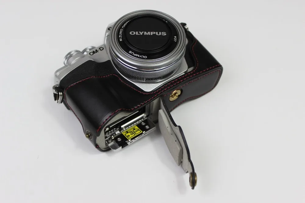 オリンパスomd em10 OM-D E-M10 mark iv 4用puレザーケース,カメラ