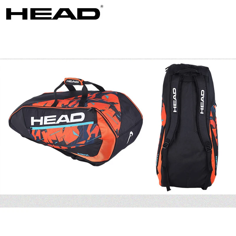 6-9 Pack HEAD Limited Edition Tennis Bag L4/5 Djokovic Tennis Racket Backpack Large Capacity Squash Badminton Gym Sport Backpack