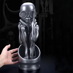 Giger Bronze Alien AVP Collectible Model Figure Toy Alien VS Predator Birth Machine Baby Bullet Statue Bust Statuette Home Decor