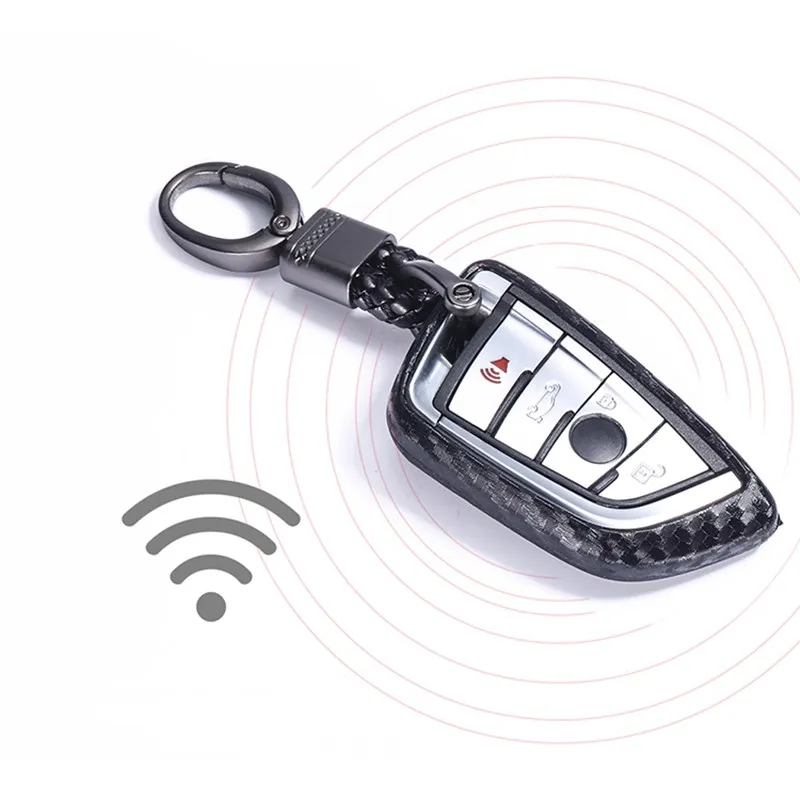 Carbon fiber Key Case for car For BMW X5 F15 X6 F16 G30 7 Serie G11 X1 F48 F39 Car Shell Car-StylingKey Protection keychain